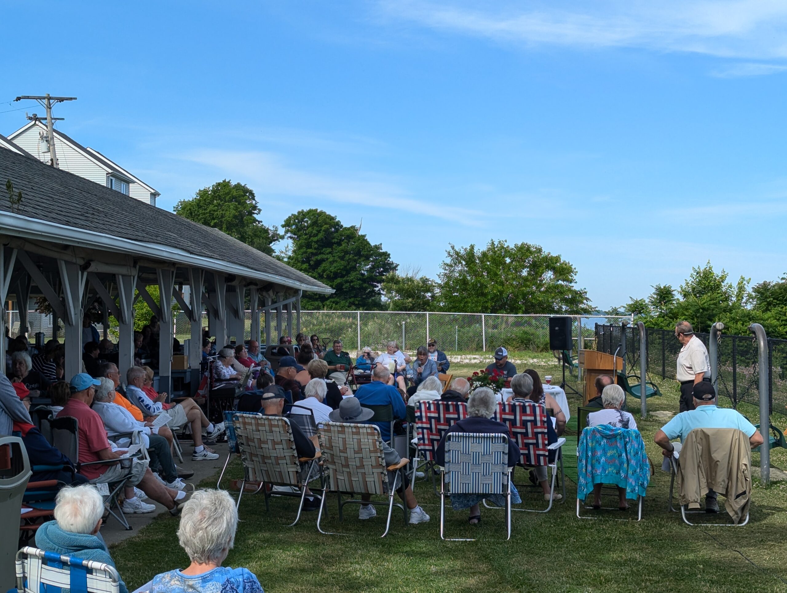 Worship at the lake