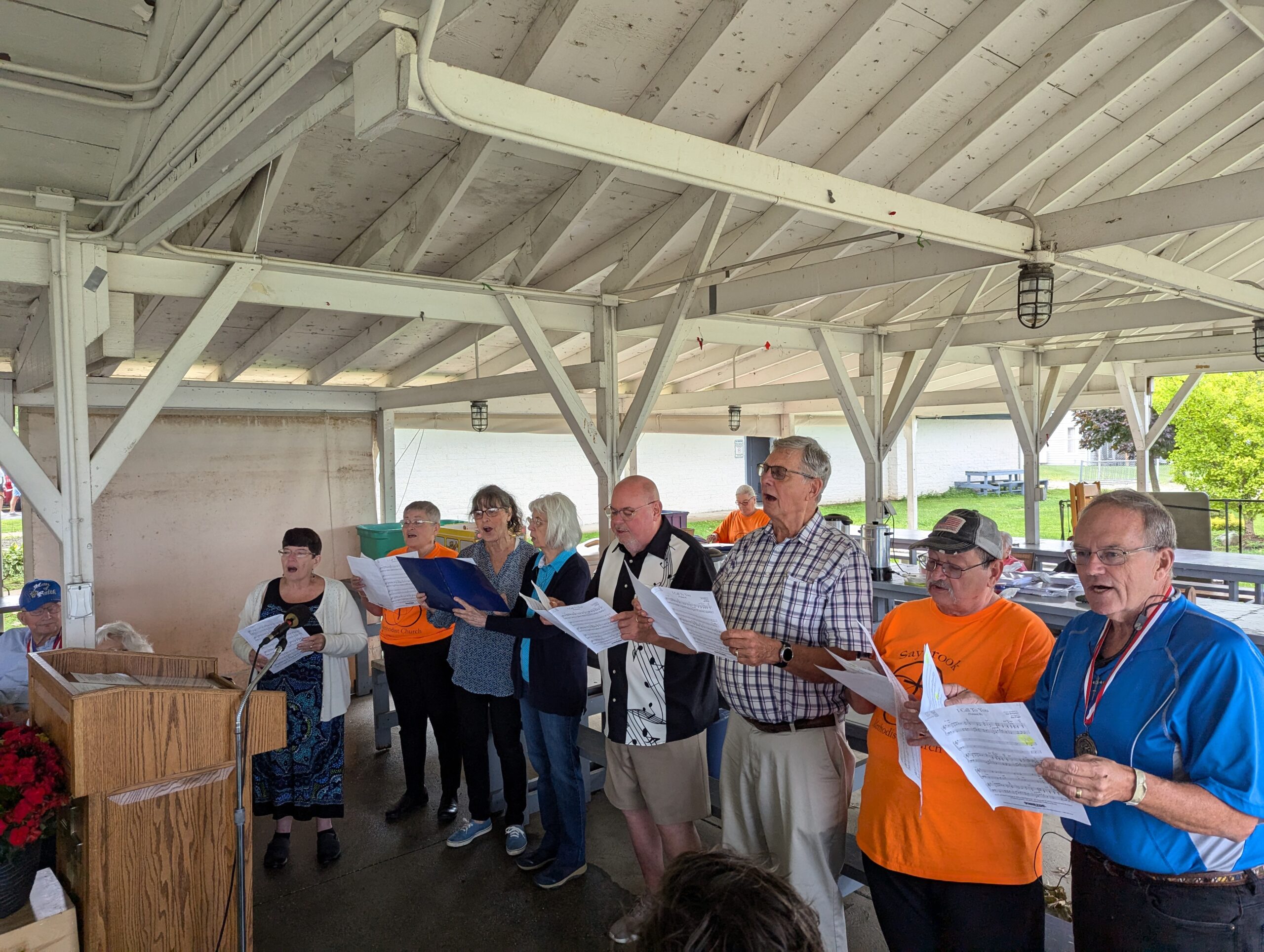 Worship at the lake